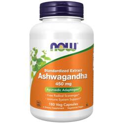 Now Foods Ashwagandha 450 mg 180 kapslí