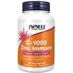 Now Foods C 1000 Zinc Immune 90 kapslí