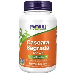 Now Foods Cascara Sagrada 450 mg 250 kapslí