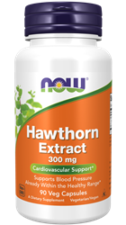Now Foods Hloh (Hawthorn) 300 mg Extract 100 kapslí