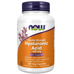 Now Foods Hyaluronic Acid Double Strength 100 mg 120 kapslí