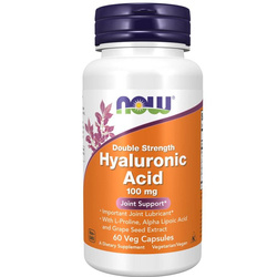 Now Foods Hyaluronic Acid Double Strength 100 mg 60 kapslí