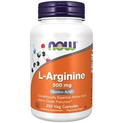 Now Foods L-Arginin 500 mg 250 kapslí