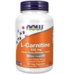 Now Foods L-Karnitin 500 mg 180 veg kapslí