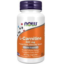 Now Foods L-Karnitin 500 mg 60 veg kapslí