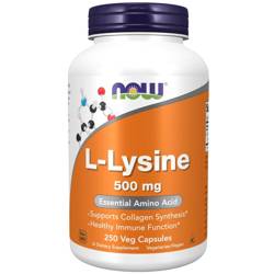 Now Foods L-Lysin 500 mg 250 veg kapsli
