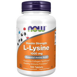 Now Foods L-Lysin Double Strength 1000 mg 100 tablet
