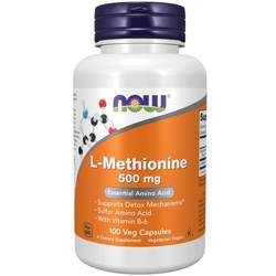 Now Foods L-Methionine 500 mg 100 kapslí