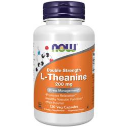 Now Foods L-Theanin Double Strength 200 mg 120 kapsułek