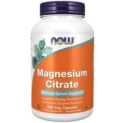 Now Foods Magnesium (Citrát Hořečnatý) 240 kapslí
