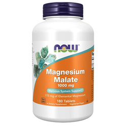 Now Foods Magnesium Malate (Malát Hořčíku) 1000 mg 180 tablet