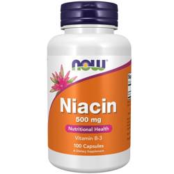 Now Foods Niacin 500 mg 100 kapslí