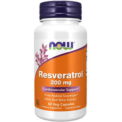 Now Foods Resveratrol 200 mg 60 kapslí