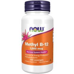 Now Foods Vitamín B12 1000 mcg Methyl 100 cucací tablety