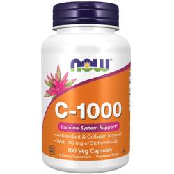 Now Foods Vitamín C 1000 mg Bioflavonoidy a Rutin 100 veg kapslí