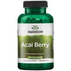 Swanson Acai Berry 500 mg 120 kapslí