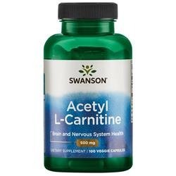 Swanson Acetyl L-Carnitin (ALC) 500 mg 100 kapslí