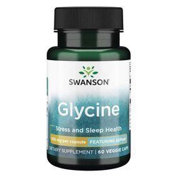 Swanson AjiPure Glycin 500 mg 60 kapslí