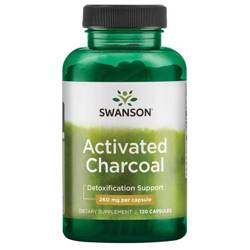 Swanson Aktivní Uhlí 260 mg 120 kapslí