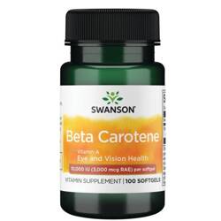 Swanson Beta Karoten (Vitamín A) 10000 iu 100 kapslí