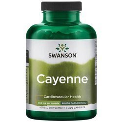 Swanson Cayenne 450 mg 300 kapslí