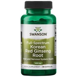 Swanson Červené Žen-šen Korejský (Korean Ginseng) 400 mg 90 kapslí