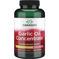 Swanson Česnekový Olej (Garlic Oil) 1500 mg 500 kapslí