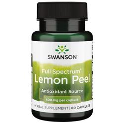Swanson Citronová Kůra (Lemon Peel) 400 mg 60 kapslí
