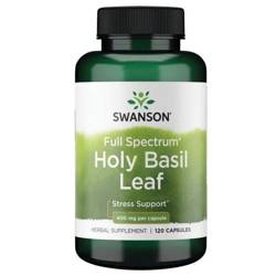 Swanson Holy Basil Leaf (Bazalka) 400 mg 120 kapslí