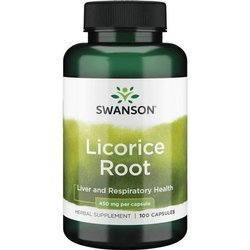 Swanson Lékořice (Licorice) 450 mg 100 kapslí