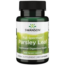 Swanson List Petržele (Parsley Leaf) 400 mg 60 kapslí
