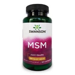 Swanson MSM Methylsulfonylmethan 500 mg 100 kapslí