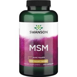 Swanson MSM Methylsulfonylmethan 500 mg 250 kapslí