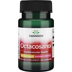 Swanson Maximum Strength Octacosanol 20 mg 30 kapslí