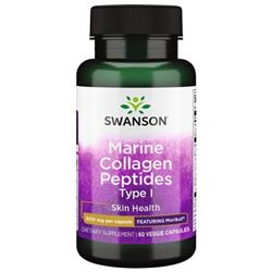 Swanson Mořské Peptidy Kolagenové typ I 500 mg 60 kapslí