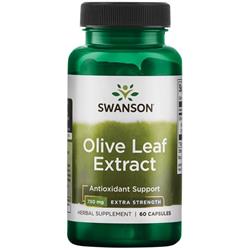Swanson Olivové List (Olive Leaf) Extract 750 mg 60 kapslí