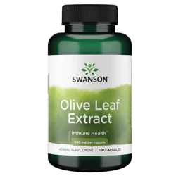 Swanson Olivový List (Olive Leaf) Extract 500 mg 120 kapslí