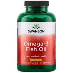 Swanson Omega-3 Fish Oil 180 EPA / 120 DHA 150 kapslí