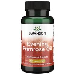 Swanson Pupalkový Olej (Evening Primrose Oil) 500 mg 100 kapslí