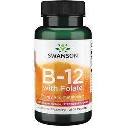 Swanson Vitamín B12 1000 mcg 250 cucací tablety
