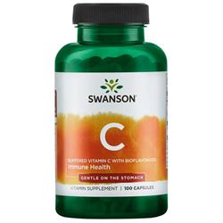 Swanson Vitamin C 500 mg Pufrovaný + Bioflavonoidy 100 kapslí