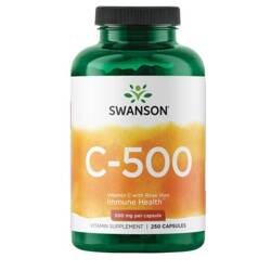 Swanson Vitamín C 500 mg s Šípkem 250 kapslí