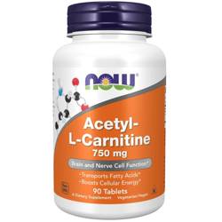 Now Foods Acetyl-L-Karnitin (ALC) 750 mg 90 tablet