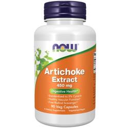 Now Foods Artyčok (Artichoke) Extract 450 mg 90 kapslí