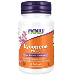 Now Foods Lykopen 20 mg 50 kapslí