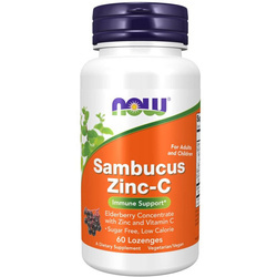 Now Foods Sambucus Zinc-C 60 cucací tablety