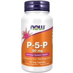 Now Foods Vitamin B6 P-5-P 50 mg 90 kapslí