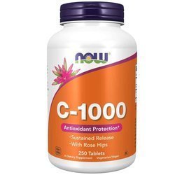 Now Foods Vitamín C 1000 mg s Šípkem 250 tablet s prodlouženou absorpcí