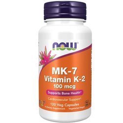 Now Foods Vitamín K2 MK-7 100 mcg 120 veg kapslí
