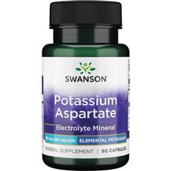 Swanson Aspartát Draselný 99 mg 60 kapslí